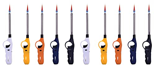 10 STK. Stabfeuerzeug Sturmfeuerzeug Feuerzeug Red Flame 27,5 cm lang, rote Sturmflamme + 1x (KONSUMANY Stab- Sturmfeuerzeug 12,5 cm Lang)