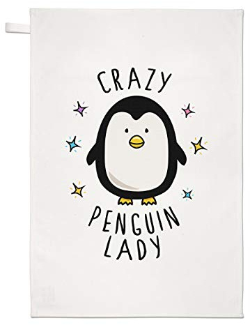 Gift Base Verrückte Pinguin Damen Geschirrtuch Spüllappen