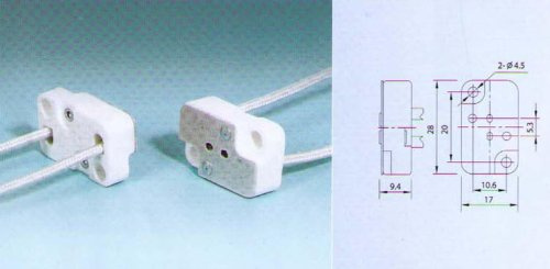 4 Qty. Divine Lighting Square Multi-base Socket Lamp Holder G5.3 GX5.3 G6.35 GX6.35 Works With : ELC; BRL; 64514; EHJ; etc.