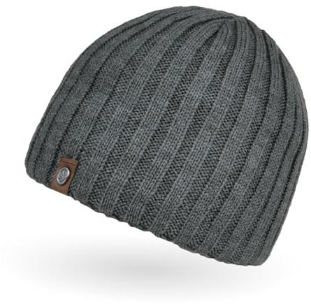 Neverless® Beanie Herren Strick-Mütze Winter-Mütze Rippstrick Optik