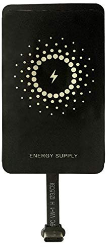 MyMAX – USB tipo C 1300mA Magic Tag Super veloce Qi Ricevitore e adattatore di ricarica wireless compatibile con Google Pixel, Samsung, Huawei, LG, Sony, Motorola, Nokia, ecc.