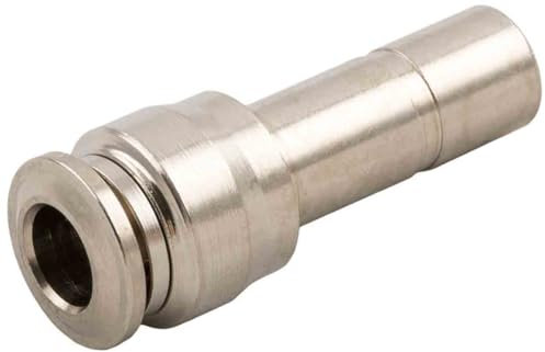 RS PRO Steckfitting, Rohr-zu-Rohr, Messing vernickelt, 20bar, Packung a 10 Stück