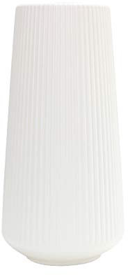 Groß Vase Deko Modern Wohnzimmer Für Pampasgras Für Tischdeko Kunststoff Weiß Grün Haus Dekoration, Für Dekorieren Von Wohnzimmer, Schlafzimmer, Büro, Restaurant, Café (White 30.5 * 15.5cm)