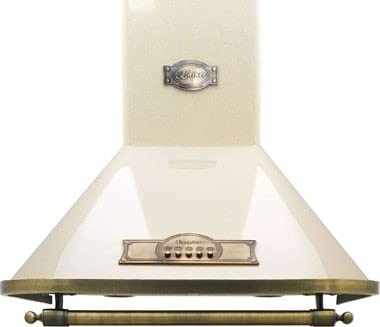 Kaiser A 9315 | Empire 90cm Chimney Cooker Hood | Wall Mounted External Fume Extraction or Internal Filtering (Ivory)