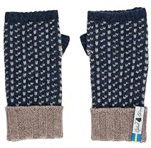 ÖJBRO VANTFABRIK – Pulswärmer/Armstulpen Damen, fingerlose, aus 100% Merinowolle, warm & weich, gestrickt, in verschiedenen Mustern, folkloristisches nordisches Design
