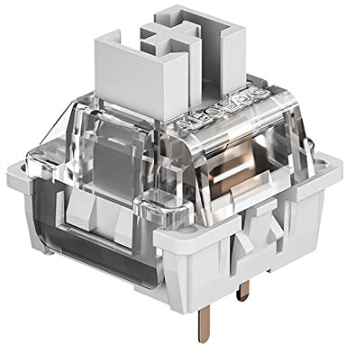 EPOMAKER LEOBOG Graywood V3 Set di interruttori meccanici, interruttore lineare, 40 g, 3 pin, 100 pezzi per personalizzare tastiere