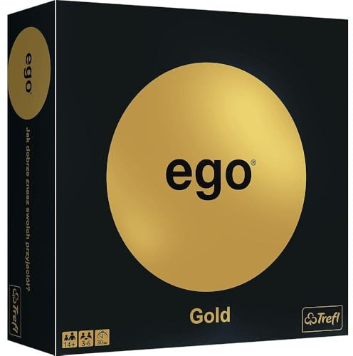 Trefl - Gesellschaftsspiel, EGO Gold | Für Kinder und Erwachsene 14+, Party Planschspiel, Stimmungsspiel, Erfahren Sie besser Sich und Sie, Verrückter Spaß