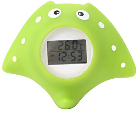 Baby-Badethermometer-Alarm 0–60 Grad LCD-Display Fischförmig Wasserdicht Celsius Wassertemperatur-Thermometer-Tester