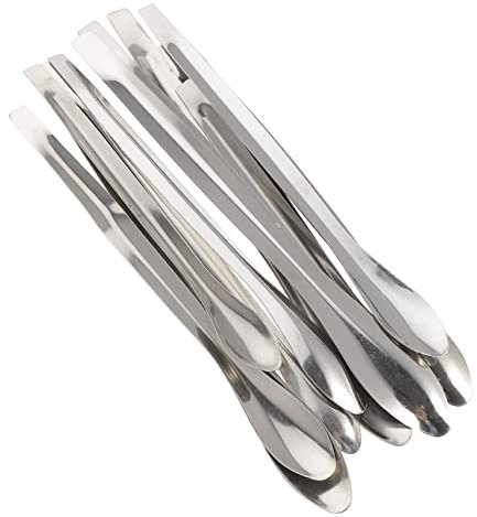 BESTonZON 12 Piezas Cuchara Medidora De Acero Inoxidable Para Experimentos De Laboratorio Cucharas Medidoras De Muestreo Para Uso Cocina y Laboratorio