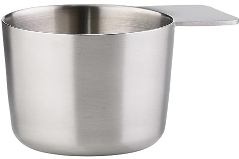 Zone Denmark Singles - Vaso medidor de decilitros (diámetro de 6,4 x 4,25 cm, 1 dl, acero)