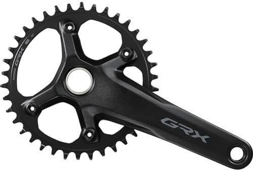 SHIMANO GRX FC-RX610-1 Crankset - 170mm, 12-Speed, 40t, 110 BCD, Hollowtech II Spindle Interface, Black