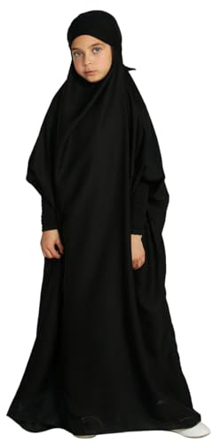 Odizli Gebetskleidung Abaya Kinder Mädchen Langarm Islamische Muslimische Kleid Arabisch Türkische Robe Ramadan Lang Gebetskleid