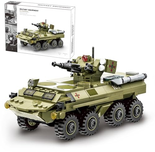 MEIEST Set di mattoni da costruzione per veicoli militari, modello blindato, set altamente dettagliato per appassionati militari, ragazzi e adulti (BTR-4 BUCEPHALUS)