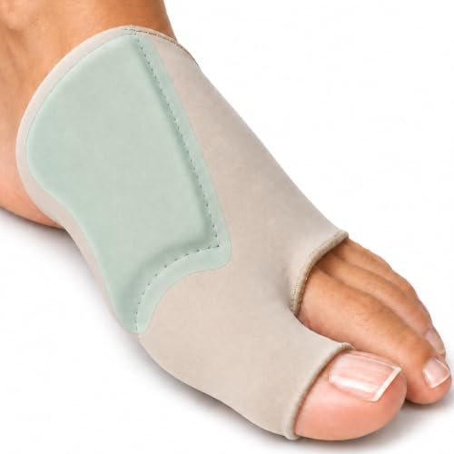AriaPad Innovador soporte para juanetes en los pies/Corrector de presión del zapato en los dedos/Protege y cuida del dolor el dedo en martillo/Protección que alivia el dolor (1 pieza-Talla S)