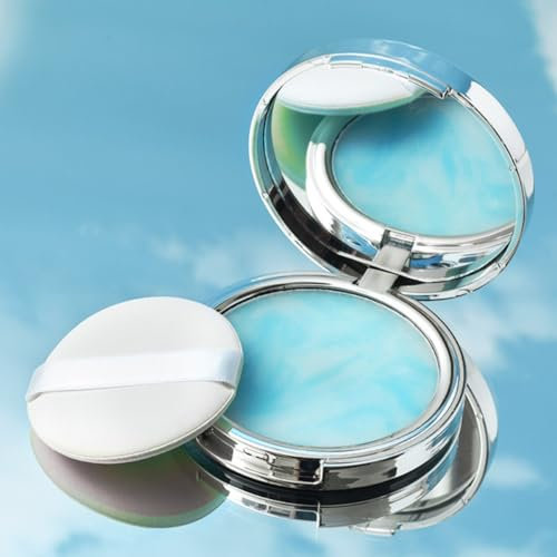 KARLOR Kompakt Puder ölige Haut Öl -kontrolliert Gesicht Puder Farblos gepresst Puder mit Puderquaste Ölkontrolle Puder make up compact puder Oil control jelly Texturen