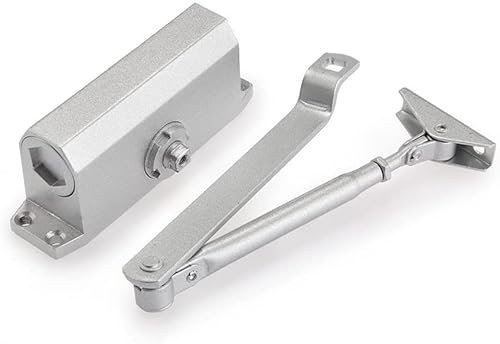 Spring door closer, elevated door closer, automatic door closer Automatic Door Closer Automatic Door Closer Safety System 25-35KG Aluminum Adjustable Closing/Locking Speed Shielded Door Closer closers