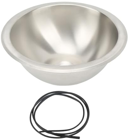 Wohnmobil Spülbecken, Edelstahl RV-Küchenspüle Camping Spüle RV Kitchen Sink Spülbecken Camper runde RV-Spüle Waschbecken für Wohnmobil Boot