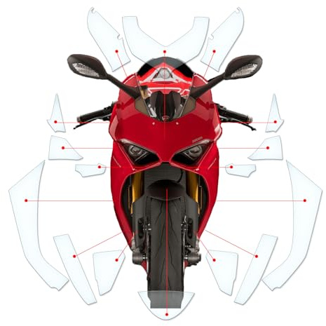 Pellicola protettiva anti-graffio, protezione anti-pietra adatta per Ducati V4 Panigale 2018+