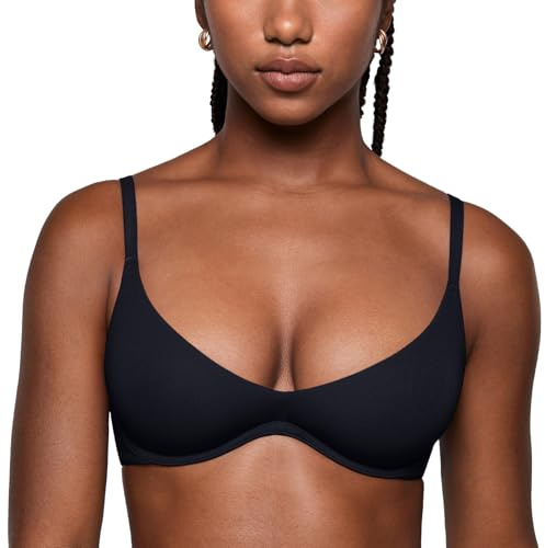 INLYRIC Sujetador Balconette Invisible para Mujer | con Aros, sin Relleno, Tallas Grandes, Comodos, Demi, Sexy