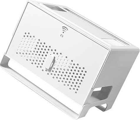 Angoily Router-aufbewahrungsbox Aus Abs Mit Zwei Abnehmbarer Deckel Für Netzwerkkabelmanagement Schreibtisch Für Zuhause Weiß
