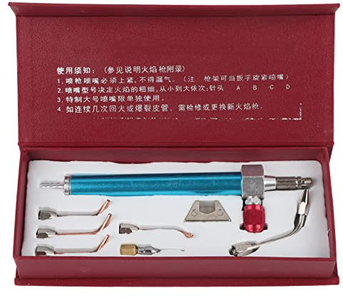 Kit de pistolet à souder, torche à oxygène, torche à bijoux, pistolet à souder, kit de torche de bijoutier, kit de torche à oxygène Soplete, pour bouteilles d'oxygène avec 5