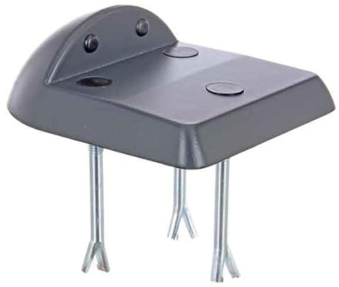 Alberts 422387 Auflaufschuh | Aluminium-Druckguss | anthrazit RAL 7016 | 154 x 186 mm | 60 mm über Boden