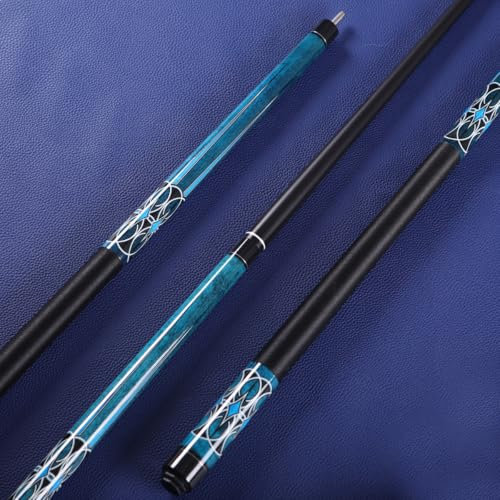 Tiekerbilir Glasfaser-Pool-Queue-Stick, 147,3 cm, professioneller Poolstab, 13 mm, 2-teiliges Billard-Queue-Sticks, professionelles Pool-Stick-Set (Modell B (540 g))