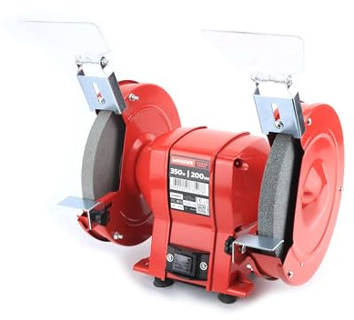 Amoladora de banco - eléctrica, 200 mm, 350W, diseñada para cortes precisos y acabados en metal y madera, ideal para trabajos de bricolaje.*