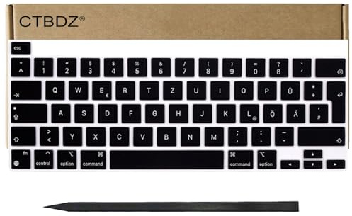 CTBDZ Teclas de repuesto para MacBook Pro 13 A2338 M1 2020 DE-Layout QWERTZ Keyboard