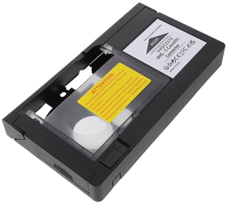 Tofficu VHS c Kassettenadapter für Videobänder Leichter Tragbarer Tape Converter Kompatibel mit VHS und Vhsc Halbzollbändern Vielseitig für Camcorder und Videogeräte Schnelle Umwandlung