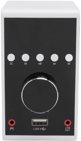 ZJchao Amplificatore Stereo Digitale 5.0 con Ingresso Ottico, Coassiale e USB per TV, Ricevitore Audio Hi Fi Wireless per Computer per Altoparlanti (BLACK)