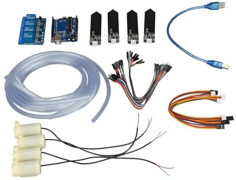 Système d'arrosage des Plantes Respicefinem avec Module de capteur d'humidité Kit d'irrigation Automatique pour Plantes en Pot de Serre Relais Inclus