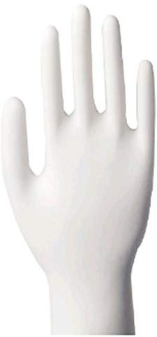 20 Stück Einweghandschuhe aus Latex (Natur Kautschuk), Größe S, puderfrei (puderlos), Farbe: weiß - Einweg Handschuhe für Küche,Bad,Haushalt,Reinigung,Reise