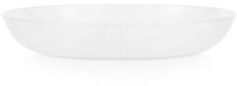 CORELLE Suppenteller flach 887 ml, Vitrelle-Glas, Winter Frost | Spezialglas dreifach gepresst, mikrowellengeeignet, backofenfest bis 175 °C, splitterresistent, Recyclingglas