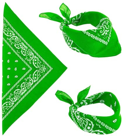 W WIDMANN MILANO Party Fashion - Bandana, 55 x 55 cm, Halstuch, Kopftuch, Accessoire für Kostüme
