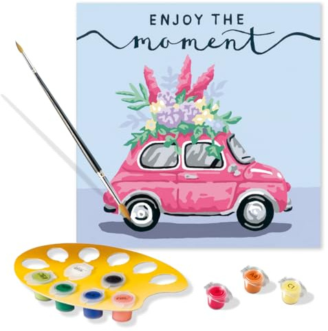 Ravensburger CreArt Enjoy the Moment - Malen nach Zahlen für Erwachsene | DIY Malset mit Pinsel und Acrylfarben, 20 x 20 cm, Geschenk für Frauen und Männer