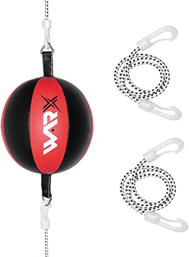 WARX Leather Double End Dodge Speed Ball MMA Boxing Floor to Ceiling Punching Bag Training