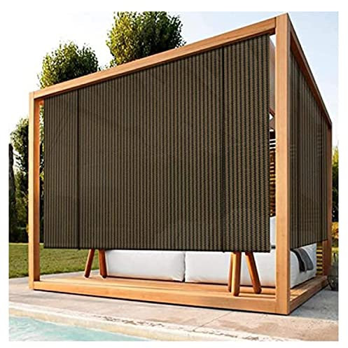 LIJINBO Vela Ombreggiante Tenda Da Sole,Tende Avvolgibili Per Esterni, Tende Oscuranti Schermo Per La Privacy Blocco UV 90% Per Veranda, Balcone, Pergola, Traliccio, Posto Auto Coperto, Vento E Isolam