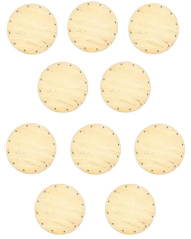 Zita's Creative 10X Korbboden rund, 11cm für 3mm Peddigrohr - Flechten, Korbflechten, Schilf Set, Peddigrohr, Flechtmaterial, Flechtset, Rattan