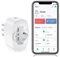 SURFOU Presa Smart WiFi, Presa Elettrica Intelligente Italiana Tipo L con Timer, Compatibile con Alexa e Google Home, Funzione Temporizzata Domotica con Misuratore di Consumo, App Smart Life/Tuya,16A
