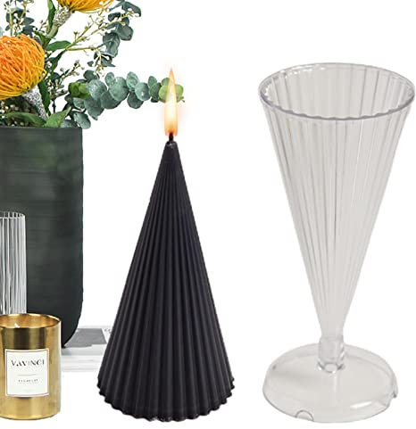 Kerzenformen zur Kerzenherstellung, Formen zur Herstellung von Kerzen mit Rundkegel, Aromatherapie Kerzen Formen für Gießen, Wachs, Seife, Bienenwachskerzen, Bienenwachs Delr