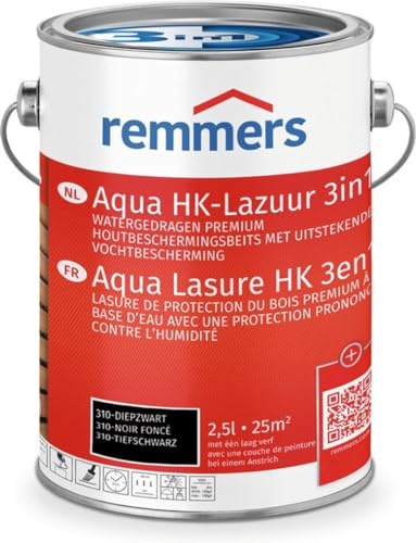 HK Lasur 3 in 1 PLUS Tiefschwarz 2,5 Liter