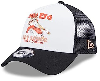 New Era Soy Sauce NE Food White Black 9Forty A-Frame Trucker Cap