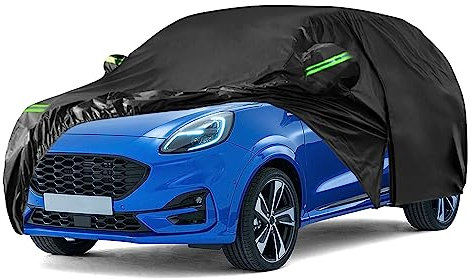 Autoabdeckung Wasserdicht Passend für Ford Puma 2019-2024, Atmungsaktiv Vollgarage Autoplane für Regen Sonne Staub Schutz Auto Abdeckplane Abdeckung