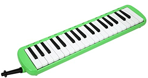 Melodica, Melodica 37 Tasten Keyboard Blasmusikinstrument für Anfänger, Professionelle Ausbildung (GREEN