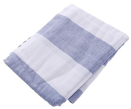 LIFKOME Toalla De Playa Turca De Algodón Toalla De Baño con Rayas y Flecos para SPA Yoga Gimnasio y Piscina Azul y Púrpura