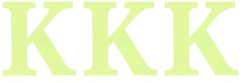 QUARKZMAN 3 Pcs Leuchtende Zahlen Aufkleber 5cm, Hausnummer Klebend Buchstabe:K Klebezahlen Zahlenaufkleber Leuchtaufkleber Für Postkasten Schilder Hausnummern