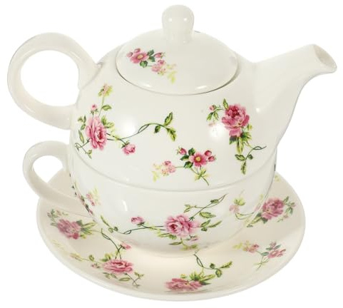 PRETYZOOM Théière Et Tasse Céramique Service à Thé Antique Avec Tasse Bouilloire à Thé Pour Dégustation