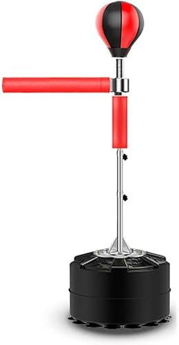 Punching Ball Boxständer 120-190 cm, höhenverstellbarer Standboxtrainer Standboxsack für Erwachsene Kinder, freistehend für Boxtraining, Karate-Kickboxen