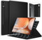 DAORANGE Custodia Cover Magnetica per Samsung Galaxy Tab S10+ Plus 2024 / S9 FE+ / S9+ 12,4 Pollici, Smart Sottile Con Portapenne Nascosto (Nero)